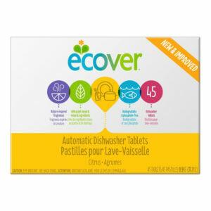 A melhor opção de detergente natural para lava-louças: tabletes de sabão para lava-louças Ecover, 45 unidades