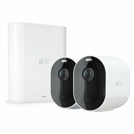 A melhor opção de câmera de segurança doméstica interna: Arlo Pro 3 - Sistema de 2 câmeras sem fio