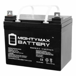 Det beste alternativet for plenstraktorbatteri: Mektig maksbatteri 12 Volt 35 AH SLA -batteri