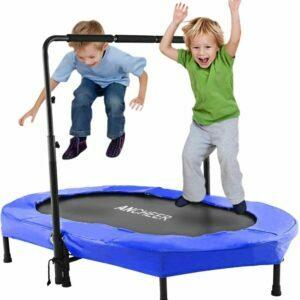 A melhor opção de trampolim interno para crianças: trampolim ANCHEER Mini Rebounder