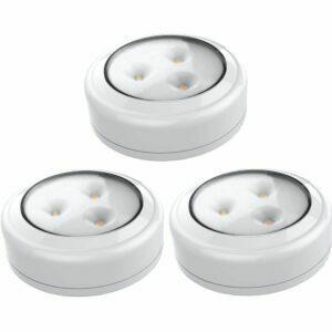 Najlepšia možnosť osvetlenia skrine: Bezdrôtové LED pukové svetlo Brilliant Evolution, 3 balenie