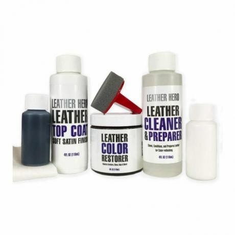A melhor opção de kit de reparo de couro: kit de reparo completo para restaurador de cores do Leather Hero