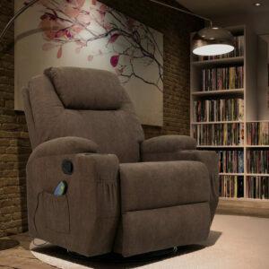 A melhor opção de cadeira reclinável de balanço: cadeira de massagem giratória Red Barrel Studio