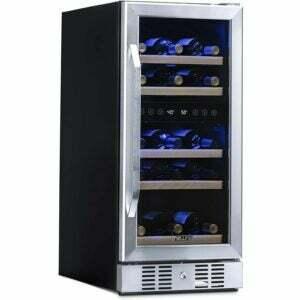 A melhor opção de refrigeradores de balcão: refrigerador de vinho de zona dupla de 15 polegadas e 29 garrafas Newair