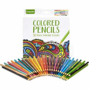 Лучшие варианты цветных карандашей: цветные карандаши Crayola, 50 штук