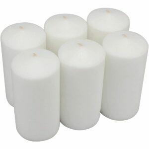 Najlepšia možnosť sviečky: Stonebriar Tall 3x6 palcov neparfumované stĺpové sviečky