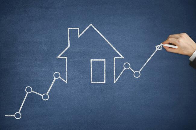 Grafikon cijena nekretnina kuća ulaganje hipoteka