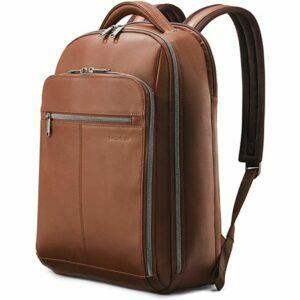 Лучшие варианты рюкзака для ноутбука: классический кожаный рюкзак Samsonite