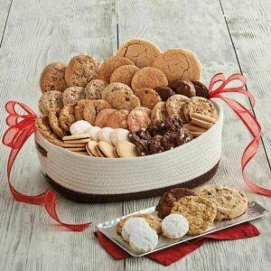 A melhor opção de cestas de presente: Harry & David Deluxe Holiday Cookie Gift Basket