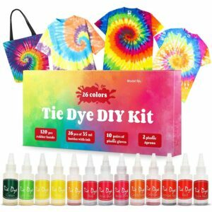 Bedste valgmulighed til farvebinding: ROYI DIY Tie Dye Kits, 26 farver