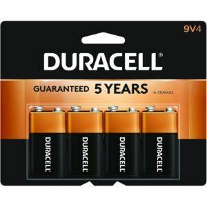 Geriausias 9 V baterijos variantas: „Duracell“ - „CopperTop 9V“ šarminės baterijos