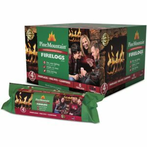 Les meilleures options de bûches de feu: Bûche de feu traditionnelle de 4 heures de Pine Mountain
