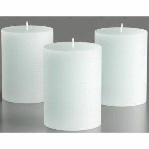 A melhor opção de velas: Melt Candle Company Store Unscented Pillar Candles