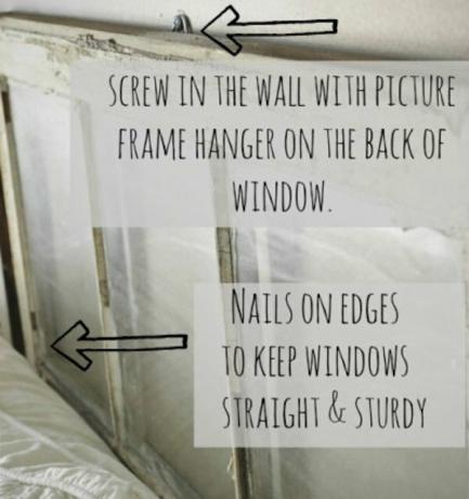 Csavarja be a DIY ablak fejtámlát
