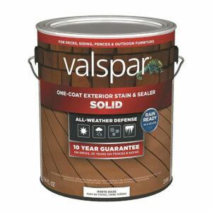 Beste Solid Deck Beize-Optionen: Tintable-White-Base-Solid-Exterior-Stain-and-Sealer