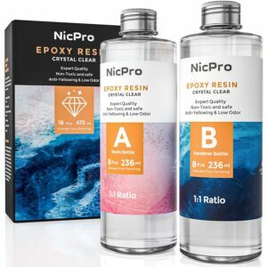 As melhores opções de resina epóxi: resina epóxi cristalina Nicpro 16 onças