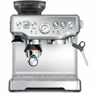 საუკეთესო Cappuccino Maker პარამეტრები: Breville BES870XL Barista Express ესპრესო მანქანა