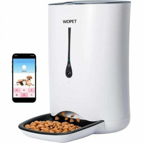 Geriausias išmaniųjų namų įrenginių pasirinkimas: WOPET automatinis naminių gyvūnėlių tiektuvas