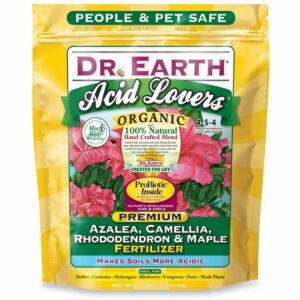 Geriausios trąšos Gardenijoms: Dr. Earth organinių rūgščių mėgėjų trąšos