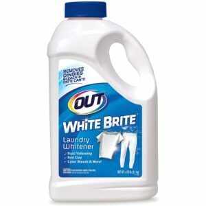 ตัวเลือกน้ำยาซักผ้าขาวที่ดีที่สุด: OUT 4 lb. 12 ออนซ์ น้ำยาซักผ้าขาว น้ำยาซักผ้าขาว