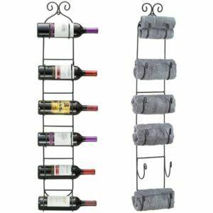 A melhor opção de suporte para vinhos: suporte para vinho / toalhas Sorbus Wall Mount