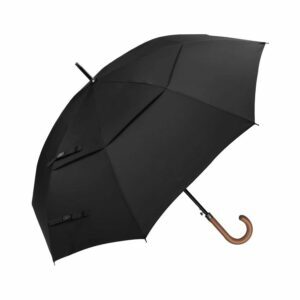 Najboljša možnost dežnika: G4Free 52-62-palčni leseni dežnik za golf z J ročajem