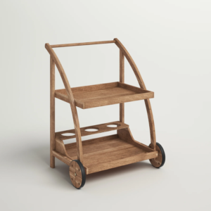 أفضل خيار لعربات البار في الهواء الطلق: Sand & Stable Lena Bar Cart