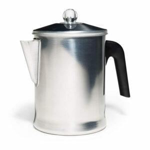 La mejor opción de percolador de café: Percolador superior de estufa de aluminio Primula Today de 9 tazas