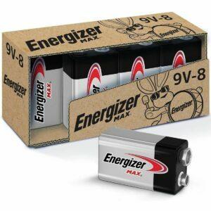 La mejor opción de batería de 9 V: baterías Energizer MAX de 9 V, alcalinas premium