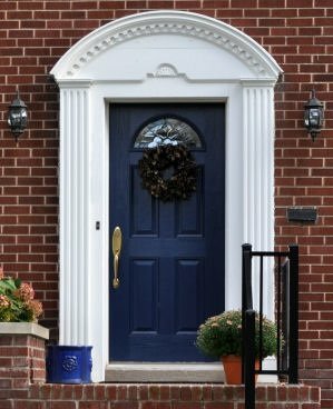 اختر الباب - الباب الأمامي باللون الأزرق الداكن
