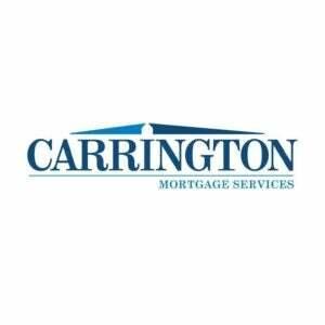 Die Worte „Carrington Mortgage Services“ erscheinen in Blau- und Grüntönen auf weißem Hintergrund.