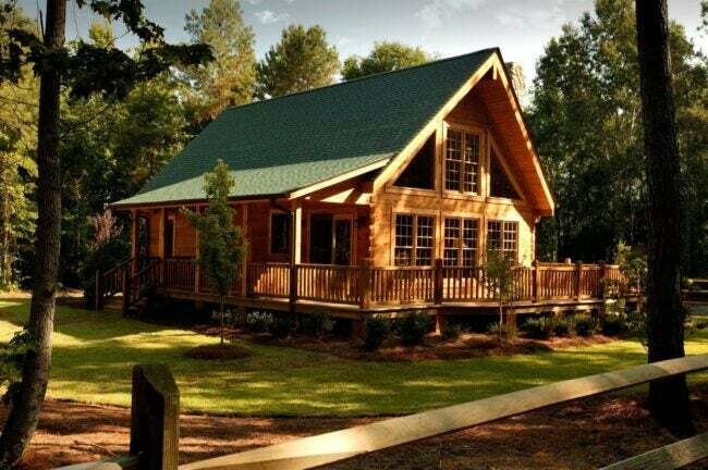 Kit cabină de lemn acasă - Rockbridge