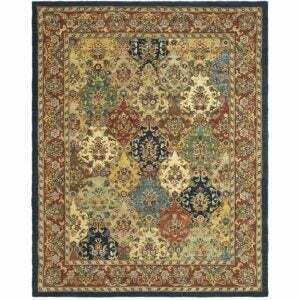 האופציה הטובה ביותר לשטיחים לחדרי אוכל: Safavieh Heritage Collection HG911A שטיח שטח צמר