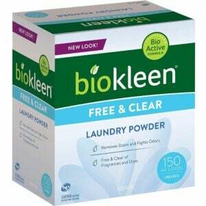 Os melhores detergentes para a roupa para sistemas sépticos Opção: Biokleen Free & Clear Natural Lavanderia
