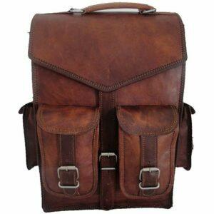 Лучшие варианты рюкзаков для ноутбуков: коричневый винтажный кожаный рюкзак ручной работы World
