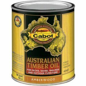 La mejor opción de tinción de cubierta: Cabot 140.0003400.005 Australian Timber Oil