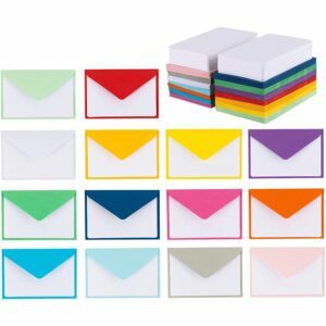 Labākais iesaiņojamā papīra variants: Purple Q Crafts 140 mini aploksnes ar piezīmju kartītēm