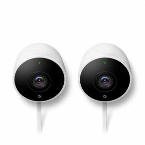 Najbolje mogućnosti vanjske sigurnosne kamere: vanjska kamera s 2 paketa Google Nest Cam na otvorenom