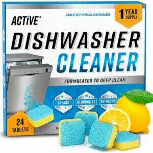 האופציה הטובה ביותר לניקוי מדיח כלים: מנקה מדיח כלים אקטיבי וטבליות מפיג ריח