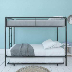 Cea mai bună opțiune pentru paturi supraetajate: pat supraetajat triplu din metal DHP