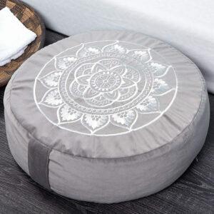As melhores opções de almofada de meditação: almofada de meditação Florensi, grande almofada de veludo para meditação
