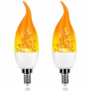 最高の炎の電球オプション：芸術的な家の寮のクリスマスの装飾炎の電球