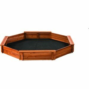 A melhor opção de caixa de areia: CREATIVE CEDAR DESIGNS Octagon Wooden Sandbox