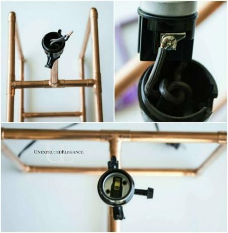 DIY Copper Lamp - johdotus
