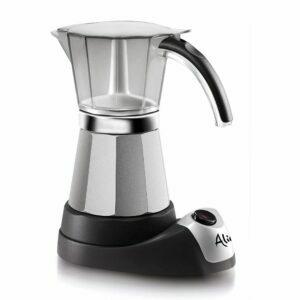 ตัวเลือก Moka Pot ที่ดีที่สุด: DELONGHI EMK6 Espresso, 6 cups, Stainless Steel