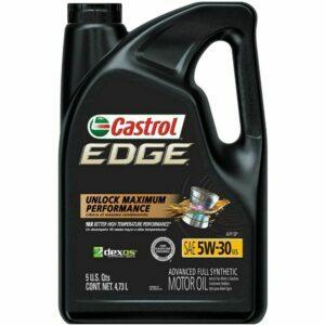 საუკეთესო სინთეზური ზეთის ვარიანტი: Castrol 03084C Edge 5W-30 Advanced Full Synthetic