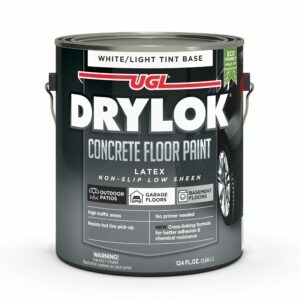 A melhor opção de revestimento para piso de garagem: Tinta para piso de concreto látex de baixo brilho Drylok