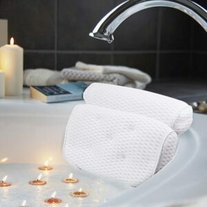Det beste badepute -alternativet: AmazeFan Bath Pillow, med 4D Air Mesh Technology