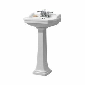 A melhor opção de pia com pedestal: a mais importante pia do banheiro da combinação de pedestal da série 1920