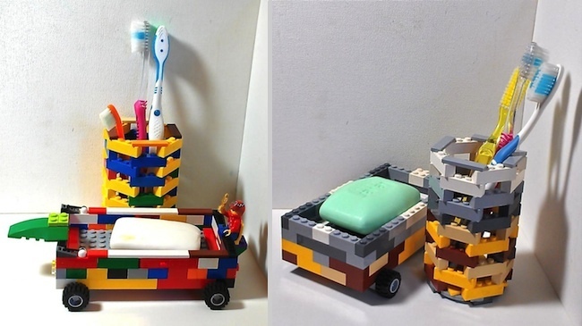 Ponovno uporabite Legos - toaletne potrebščine